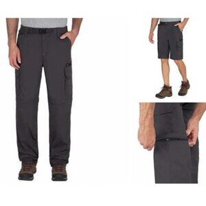 NWT - BC Clothing Men's Convertible Black Pant – Size XL x 30"